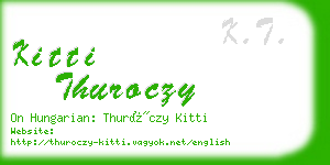 kitti thuroczy business card